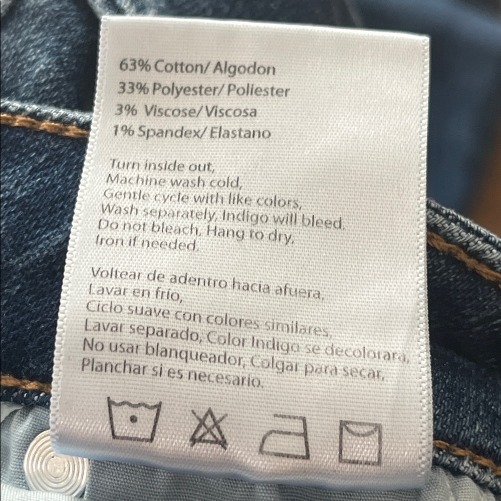 Risen, high rise Blue Wide-Leg Jeans - Picture 5 of 6